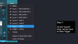 Slate Trigger Midi Workflow in Studio One (with macro)