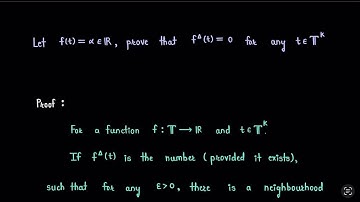 Proof of delta derivative of a constant function is zero.