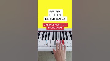 Thumbnail of Grenade - Bruno Mars (Piano Tutorial) #grenade #grenadebrunomars #brunomarsgrenade #pianoshorts