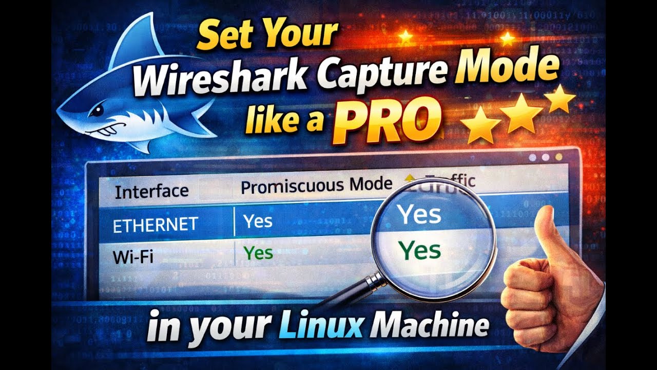 Capture Mode How to set your Wireshark capture mode like a pro - YouTube