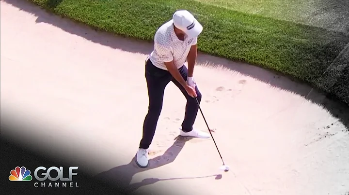 Austin Eckroat chips from bunker for birdie slam dunk at Travelers Championship | Golf Channel