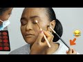 HILARIOUS BRIDAL HAIR AND MAKEUP TRANSFORMATION | MAC STUDIO FIX POWDER FOUNDATION |MILAYO BEAUTY