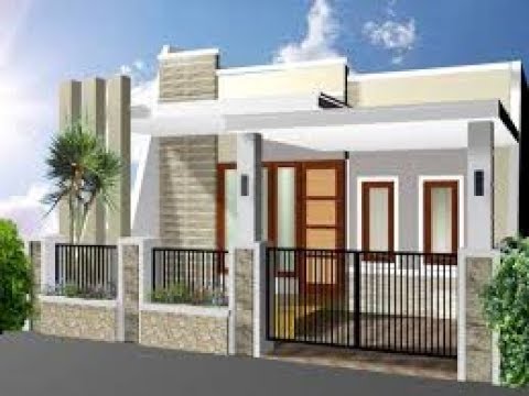 TREN PAGAR RUMAH MINIMALIS MODEREN 1 LANTAI - YouTube