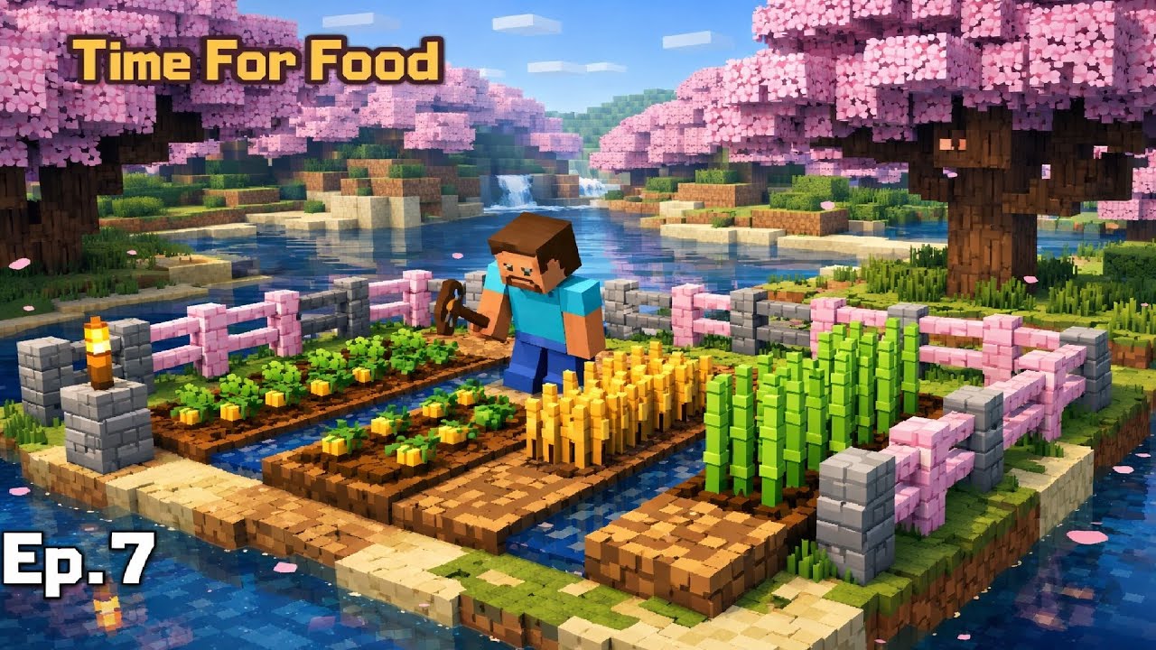 Lets Build A Garden! Minecraft Ep. 7