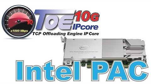 Design Gateway - TOE10G IP core on Intel PAC
