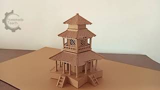 Amazing! Ancient Chinese architecture. How to make with cardboard ? #chinese #architecture #ancient