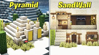 3 Simple Desert Base Idea for Survival Minecraft!