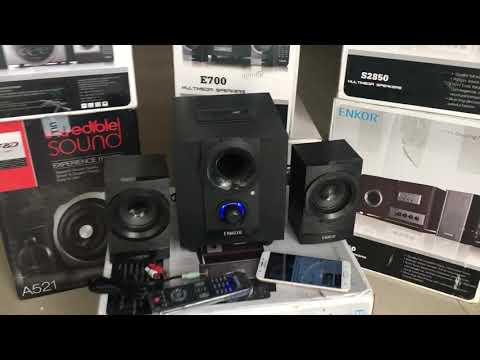 Video Tes Loa vi tính 2.1 Enkor E700 Đen - youtube