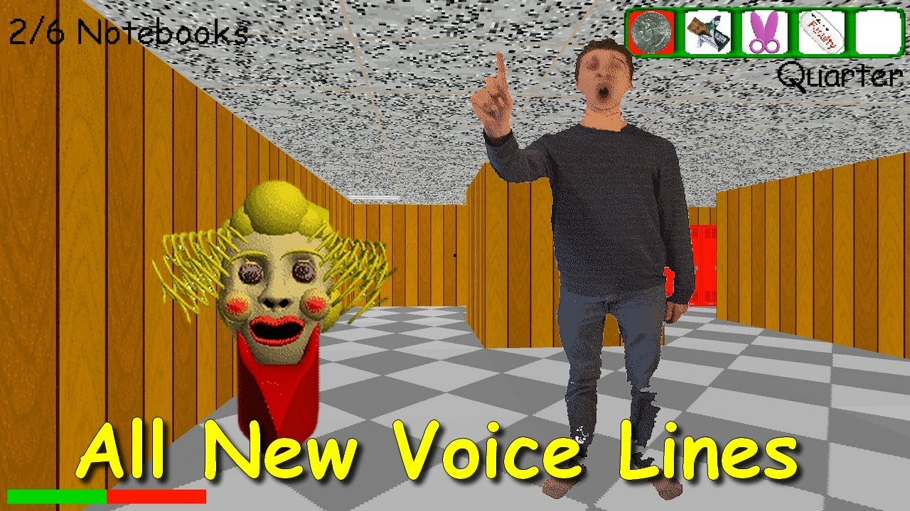 All New Voice Lines Baldi S Basics Plus Early Access V0 1 2 Youtube - old map demo baldis basics multiplayer 2 roblox