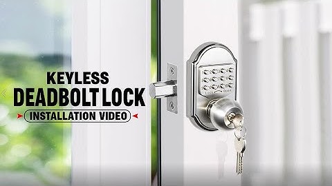 Elemake Newest Installation video. MKD-001P Deadbolt entry door lock.