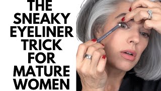 THE SNEAKY EYELINER TRICK FOR MATURE WOMEN | Nikol Johnson screenshot 4