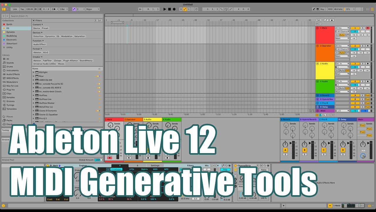 Ableton Live 12 MIDI Generative Tools 에이블톤 라이브 12 미디생성 툴 - YouTube