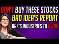 THE WORST SECTORS TO INVEST IN ACCORDING TO ARK INVEST!