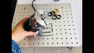 How to operate rotary device | Jewelry rings laser engraving marking machine