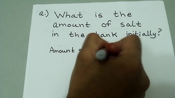 Webwork Differential Equations with Linear Algebra: Tank Mixture Problem