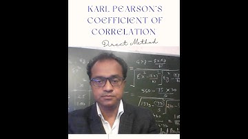 Direct method of Karl Pearson