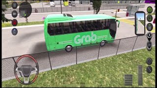 Lái xe bus Grab chở khách kiếm tiền mùa dịch -game lái xe mô phỏng 3d  mobi - Bus Simulator Ultimate screenshot 3