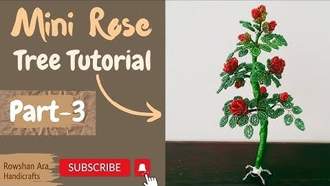 How to make seed beads bonsai tree || Easy tutorial step by step Part-3 || Rowshan Ara Handicrafts