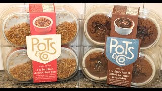 This is a taste test/review of the pots & co hazelnut chocolate and
salted caramel lava cakes. * were $9.99 ...