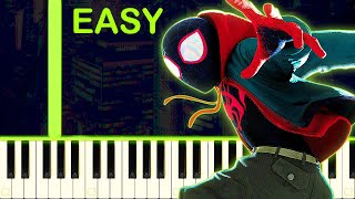 Hide Spider-Man Into The Spider-Verse - Easy Piano Tutorial