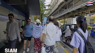 Bangkok Siam Walk 🇹🇭 | Afternoon Walk from BTS Siam Station