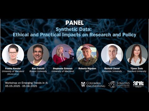 Panel: Synthetic Data: Ethical and Practical Impacts on Research and Policy