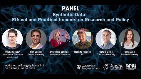 Panel: Synthetic Data: Ethical and Practical Impacts on Research and Policy
