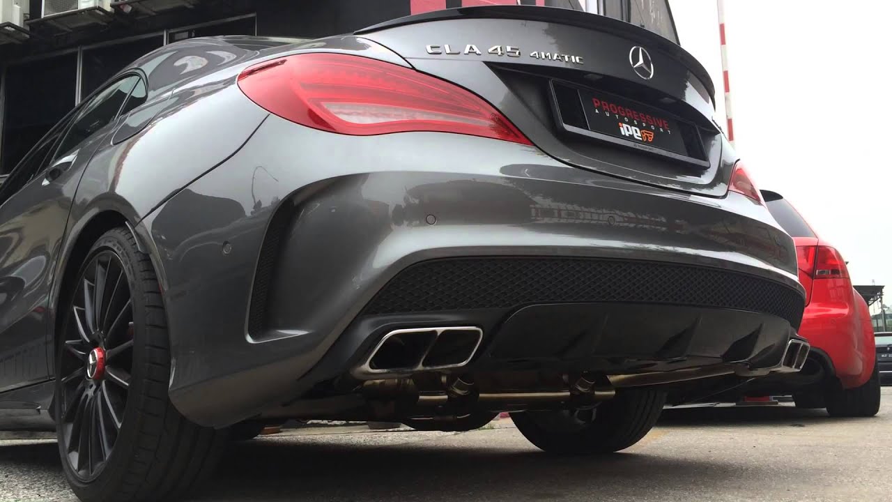 Mercedes CLA45 With IPE Full Exhaust System YouTube