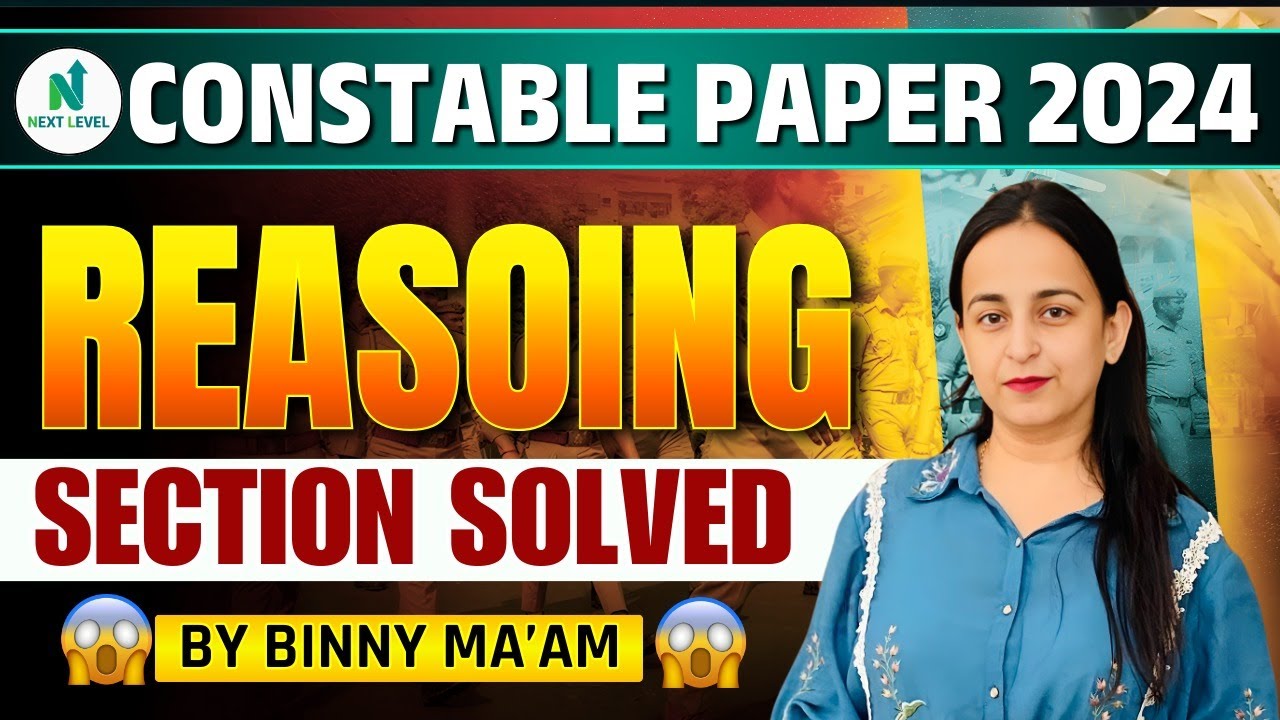 JKSSB Constable Paper 2024 Analysis | Reasoning by Binny Ma’am
