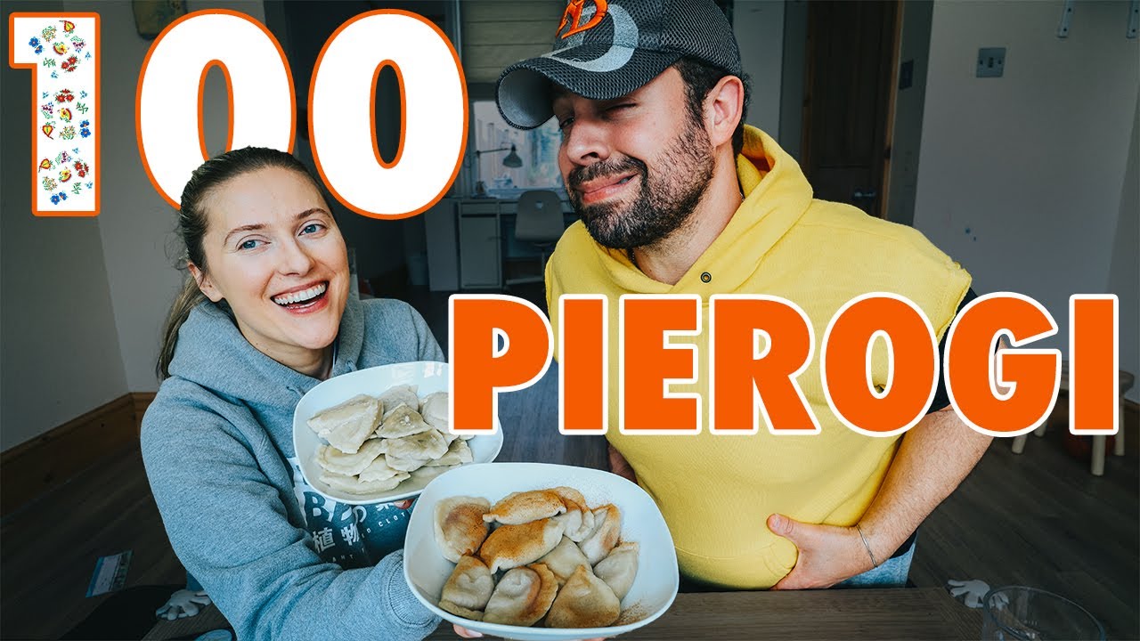 EATING CHALLENGE - We Tried To Eat 100 PIEROGI 🥟🥟🥟