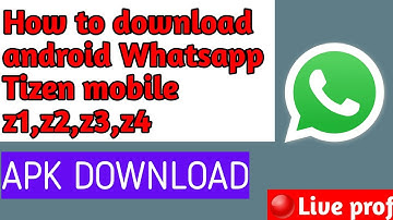 Samsung z1 z2 z3 z4 WhatsApp Kaise download kare part 1
