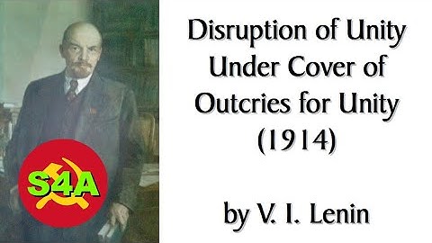 Lenin on Trotsky | "Disruption of Unity Under Cover of Outcries for Unity" (1914). Audiobook.
