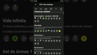 Trucos de GTA San Andreas para Xbox