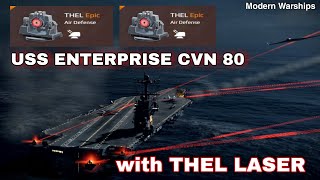 Modern Warships: USS ENTERPRISE CVN 80 with THEL Laser Air Defense. screenshot 2