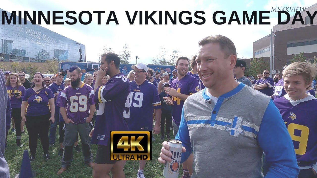 4K Minnesota Vikings Game Day | US Bank stadium | Pre-Post Match Party | Minneapolis Downtown
