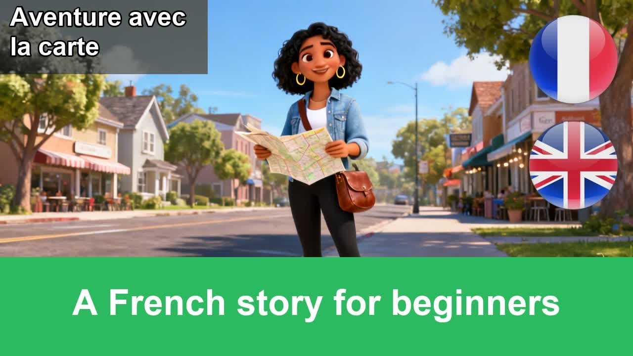 French Story: Sofia Explores Her New Neighborhood with a Map | A1-A2