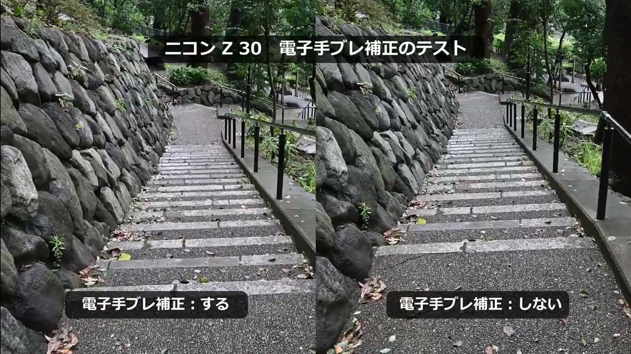 ニコン「Z 30」 電子手ブレ補正のテスト - YouTube
