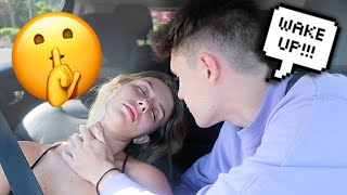 PASSING OUT IN THE CAR PRANK ON FIANCÉ! *Cute Reaction*