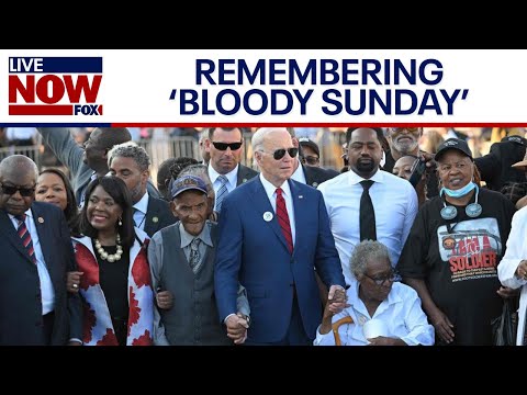 President Biden marks ‘Bloody Sunday’ and walks across bridge in Selma, Alabama | LiveNOW from FOX