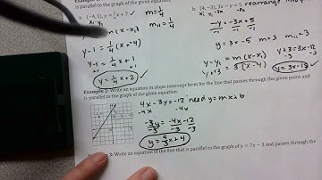 Lesson (4-4) Parallel and Perpendicular Lines