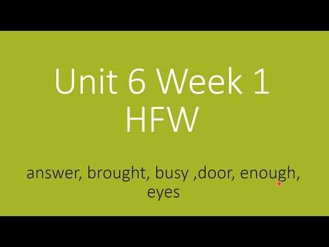 ⁣unit 6 week 1 hfw