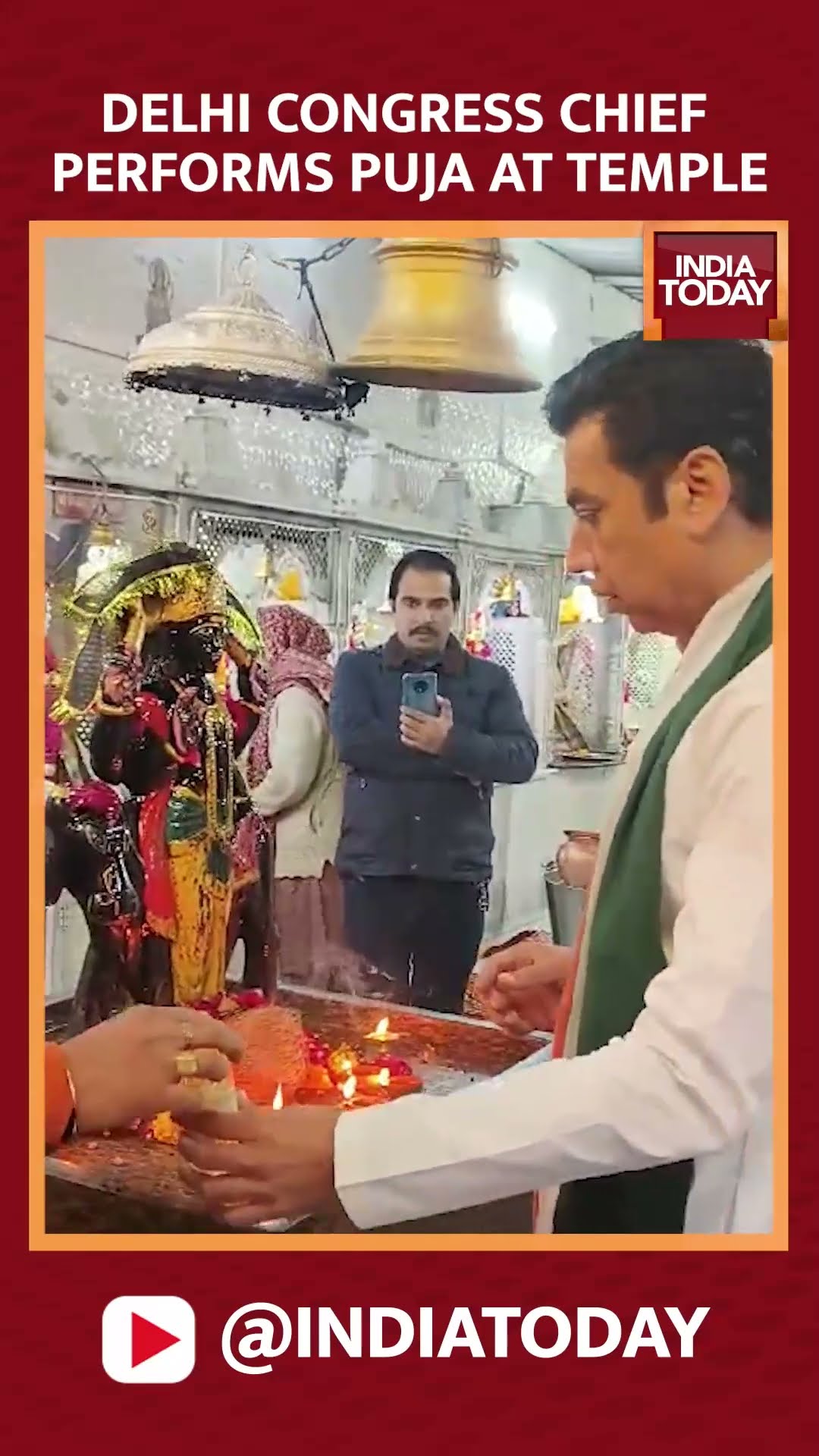 Delhi Elections 2025: Delhi Congress Chief Devendra Yadav Offers Prayers at Temple | India Today