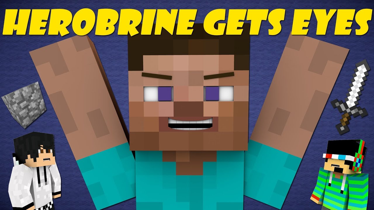 If Herobrine Got Eyes - Minecraft - YouTube