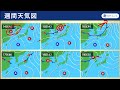 【週間天気解説】週後半は日本海側を中心に雨／台風から変わった低気圧の影響も