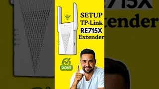 Boost Your WiFi Speed 10X! TP-Link RE715X Setup in 60 Seconds  #tplinkre715x #wifirepeater #extender