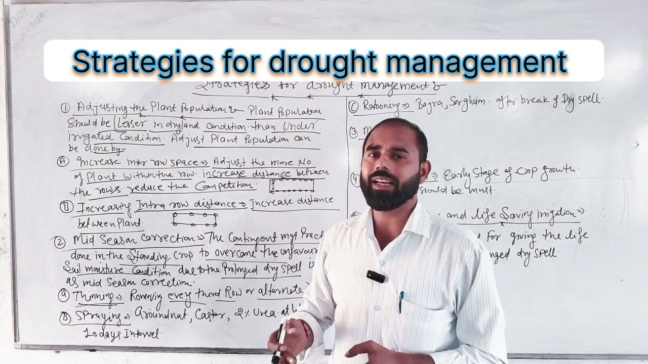 Strategies for drought management 