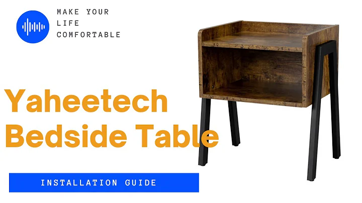 Yaheetech Stackable End Table Installation Guide #endtable