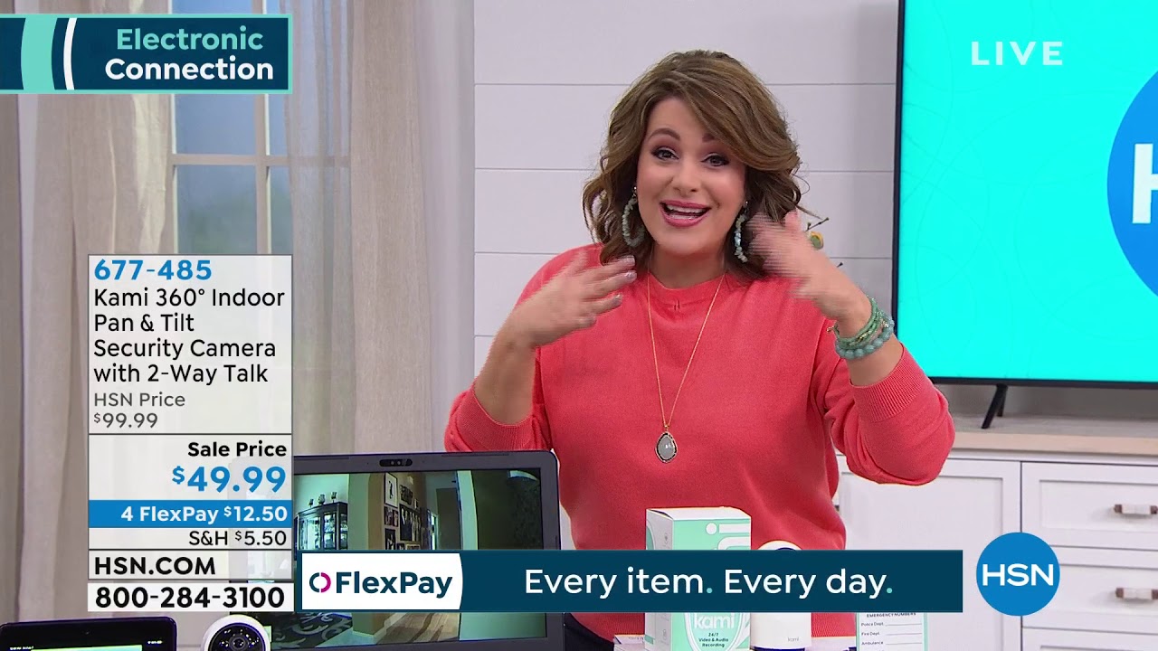 Kami 360 Indoor Pan   Tilt HD Security Camera with 2Way ...