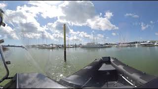 AMP 7.1 amphibious RIB from land to sea with AMP in 360