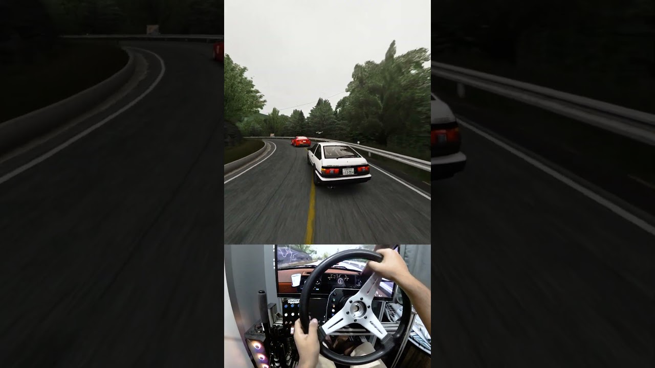 Toyota GT86 vs Toyota AE86 - Assetto Corsa Touge Battle!! | (CAMMUS - Steering Wheel Gameplay)